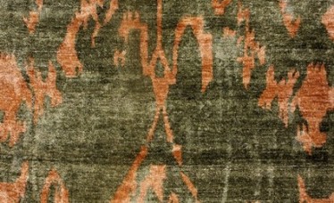 Bamboo Silk Ikkat Carpet