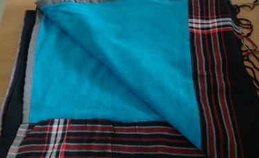 100% COTTON KIKOY WITH TOWEL AT BACK SIDE TOWELLING IS 80% COTTON AND 20% POLYESTER