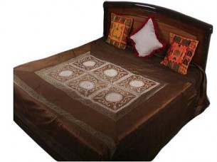 Gorgeous Colourful  Luxury Silk Bedspread