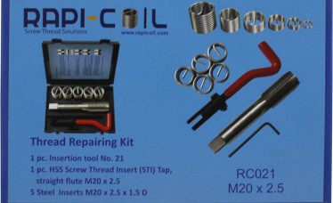 Thread Repairing Helical Kit (screw Thread Repairing) M20 X 2.5