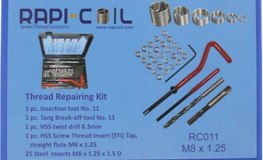 Thread Repairing Helical Kit (screw Thread Repairing) M8 X 1.25