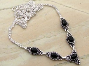 Genuine Amethyst & 925 Sterling Silver Necklace