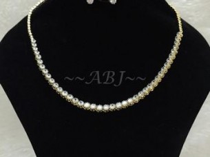 American Diamond String Necklace