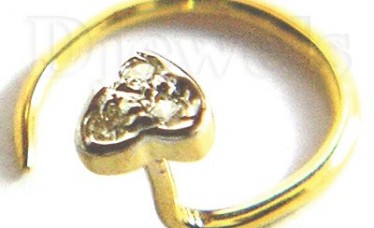14k Gold Diamond Nose Pin