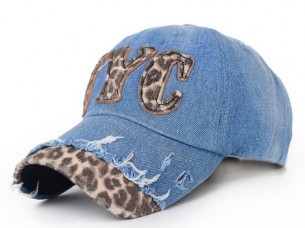 Leopard Letter Printed Women Casual Caps