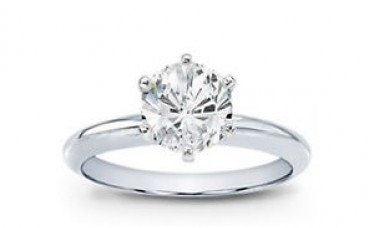 1.55 Cts Diamond Solitaire Gold Ring