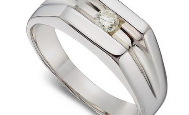 9CT Gold Men's Diamond Ring