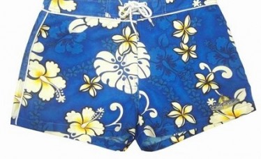 Floral Print Lady Shorts for Swim