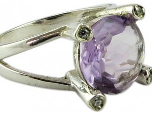 Forever Royal Purple Amethyst Gemstone 925 Sterling Silver Ring