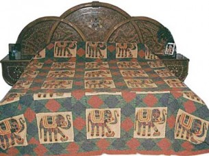 Indian Luxurious Traditional  Fine Handmade Bedspread Bedlinen