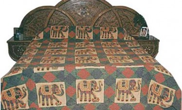 Indian Luxurious Traditional  Fine Handmade Bedspread Bedlinen