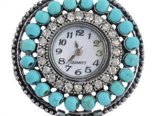 My DT Lifestyle blue & silver antique look women’s watch WTH69