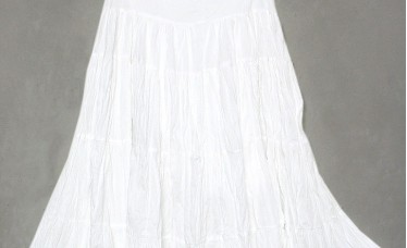 Ladies white long skirt
